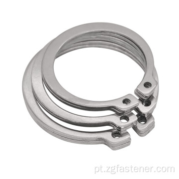 Anéis de retenção de aço inoxidável para eixos DIN471